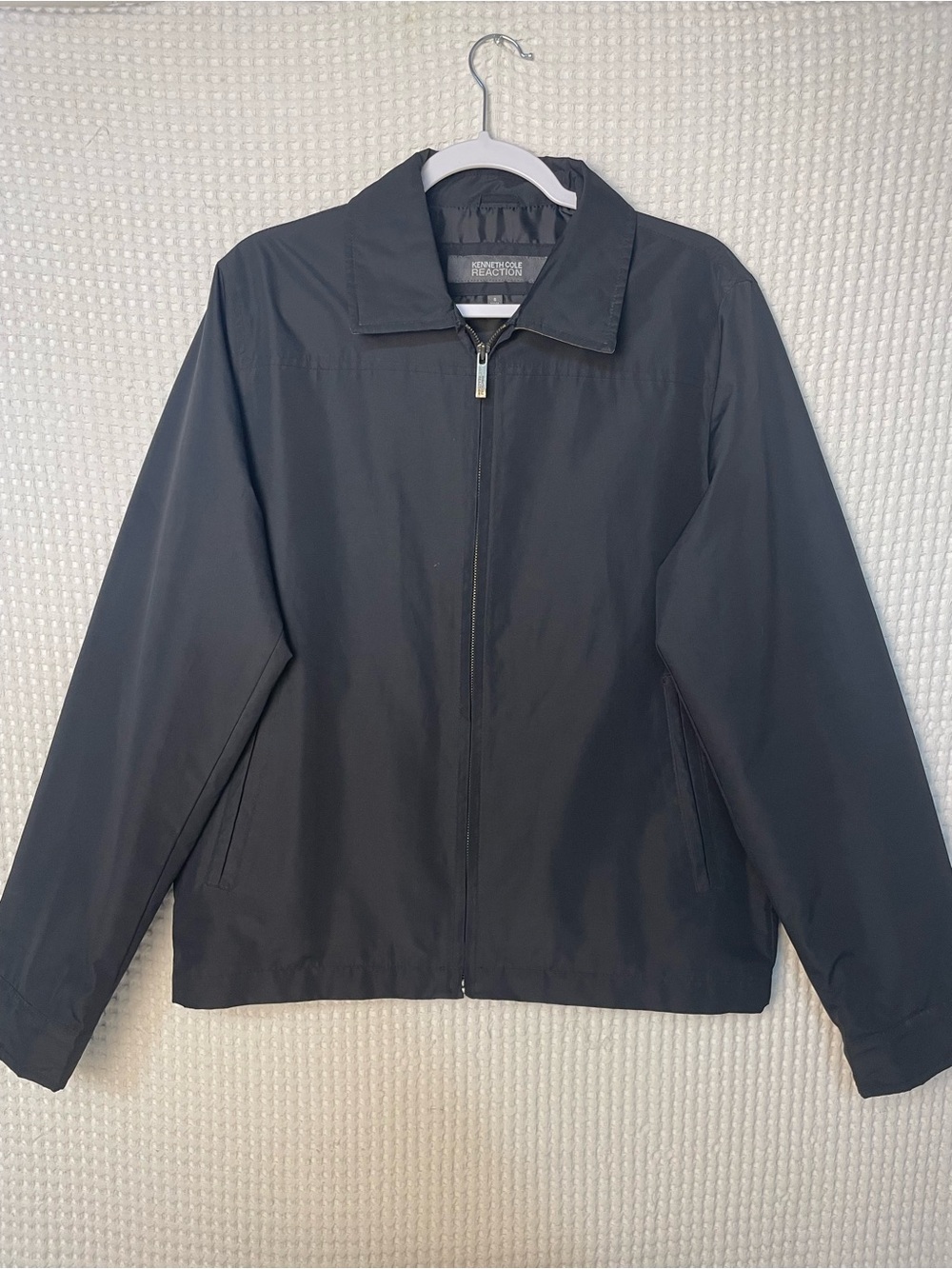 Kenneth Cole Reaction Men's Black Lightweight Zip Jacket
